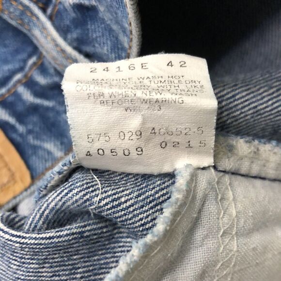 Vintage 1989 Levi’s 509 Orange Tabs 36x32 Regular Fit Straight Leg Made in USA - Picture 6 of 9